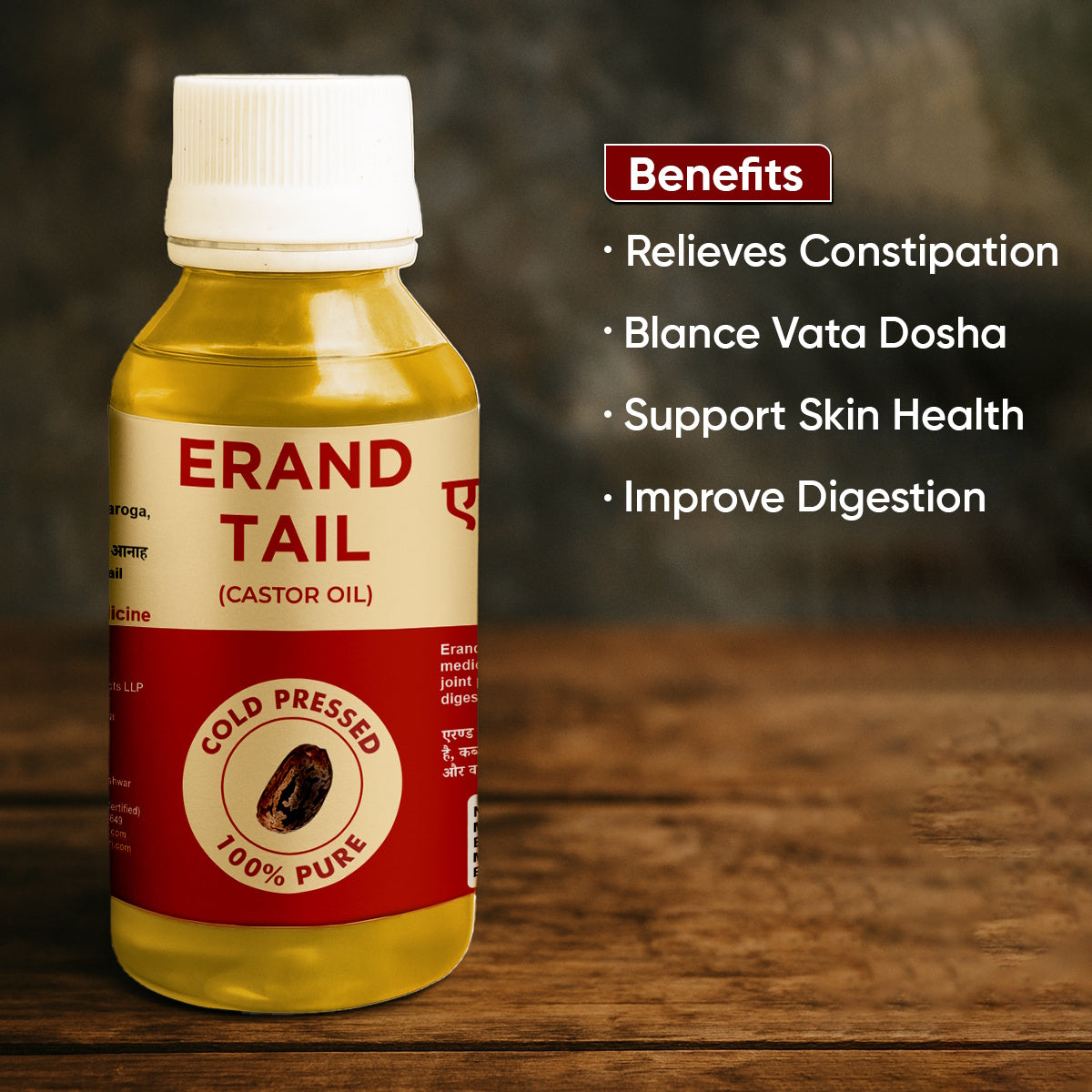 Castor Oil - Erand Tail - Andi ka Tel